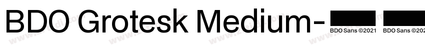 BDO Grotesk Medium字体转换